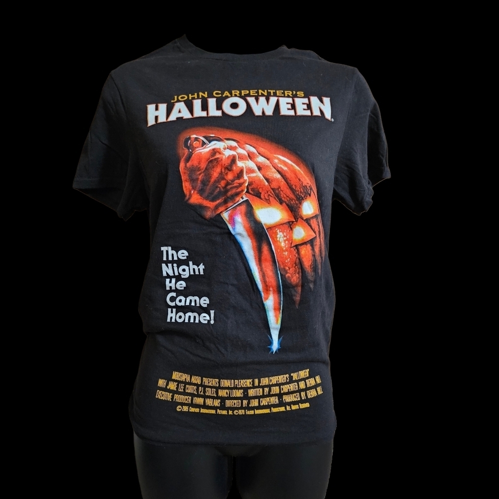 John Carpenter's Halloween Movie Poster Black T-Shirt